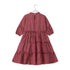 Maroon Cotton Satin Dress